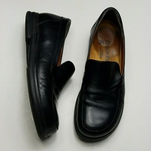 FOOTPRINTS by BIRKENSTOCK black leather loafer